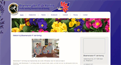Desktop Screenshot of bloemendekoning.nl